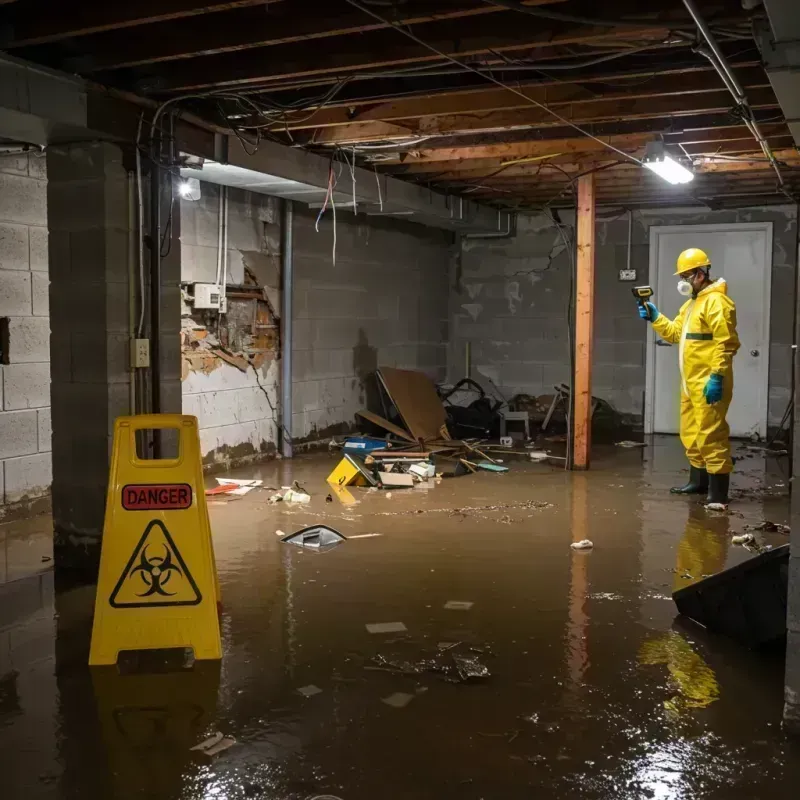 Flooded Basement Electrical Hazard in Seffner, FL Property